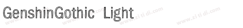 GenshinGothic Light字体转换